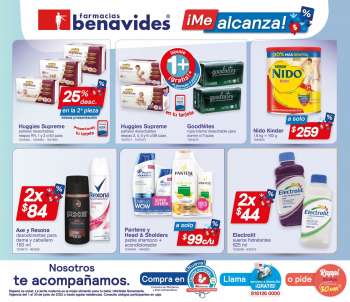 Folleto actual Farmacias Benavides - 1.6.2022 - 30.6.2022.