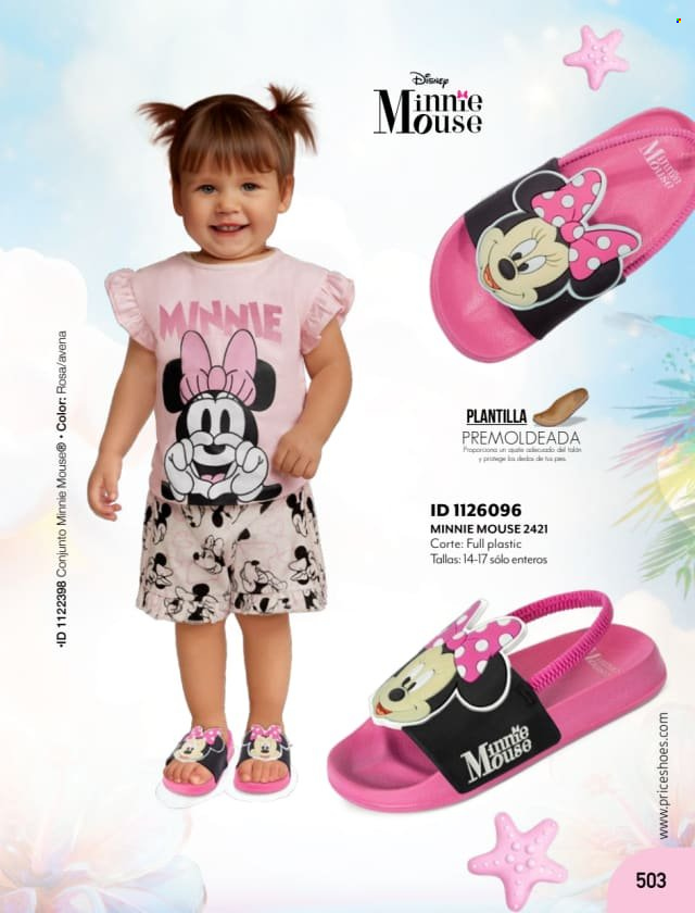 thumbnail - Folleto actual Price Shoes - Ventas - Disney, Minnie, ropa de infantil. Página 503.