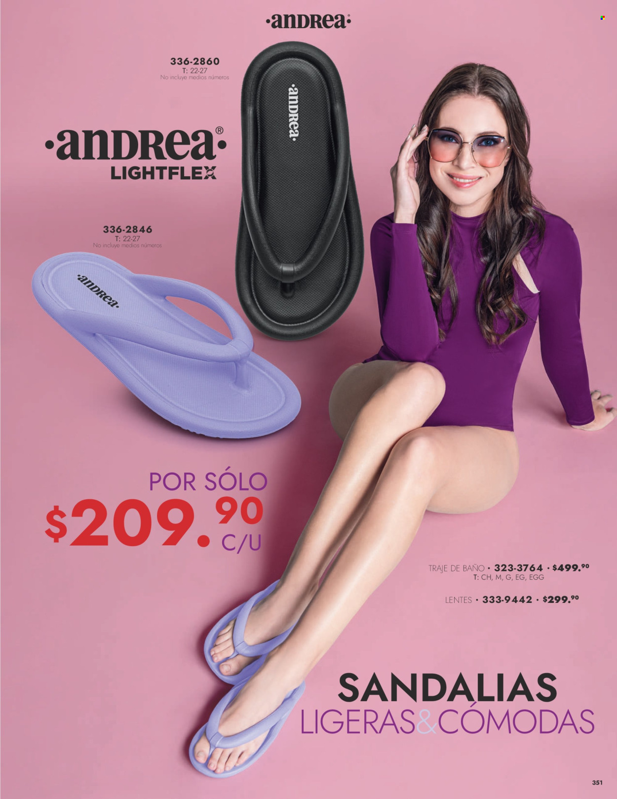 thumbnail - Folleto actual Andrea - 28.1.2024 - 25.5.2024 - Ventas - sandalias, traje de baño. Página 351.