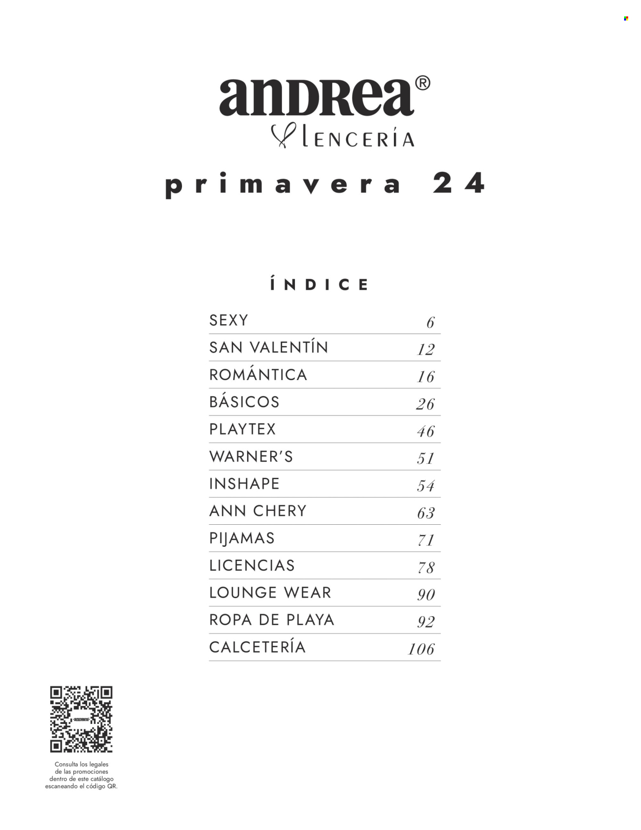 thumbnail - Folleto actual Andrea - 28.1.2024 - 25.5.2024 - Ventas - lencería, pijama. Página 4.