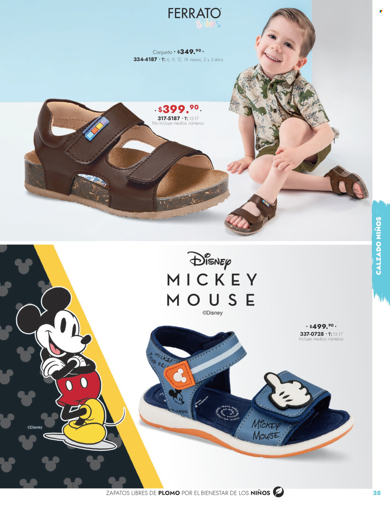 thumbnail - Folleto actual Andrea - 28.1.2024 - 25.5.2024 - Ventas - zapatos, Mickey Mouse, Disney. Página 35.
