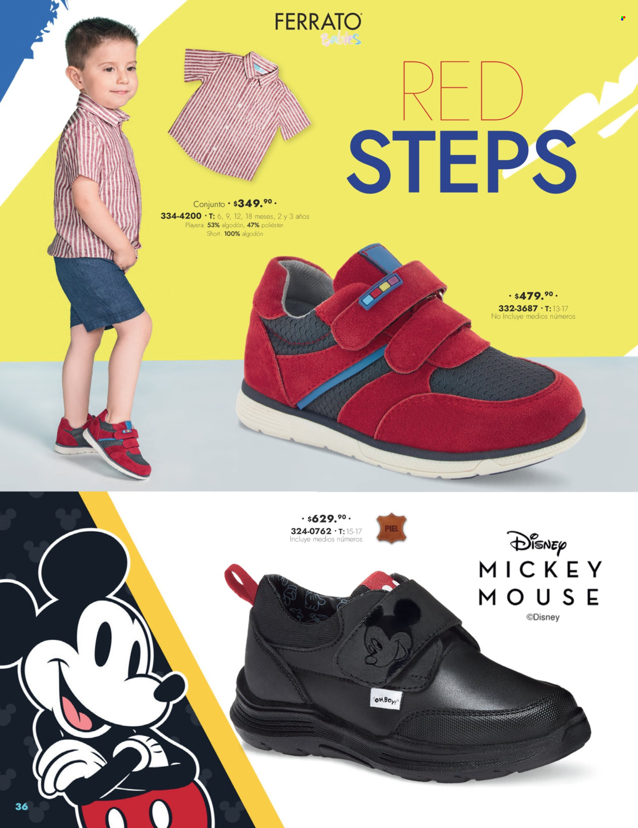 thumbnail - Folleto actual Andrea - 28.1.2024 - 25.5.2024 - Ventas - Mickey Mouse, Disney, calza corta, playera. Página 36.