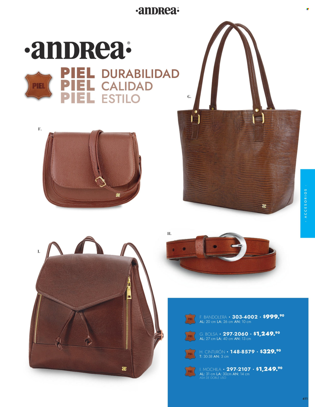thumbnail - Folleto actual Andrea - Ventas - mochila, cinturón. Página 3.