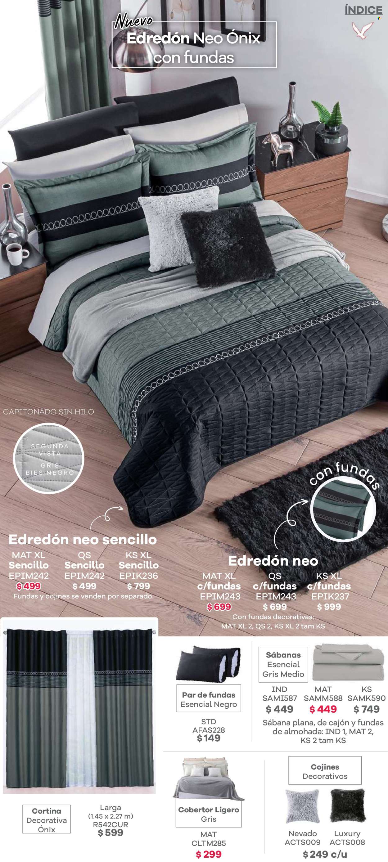 thumbnail - Folleto actual Colchas Concord - Ventas - cortina, sábana, cobertor, edredón, funda de almohada. Página 13.