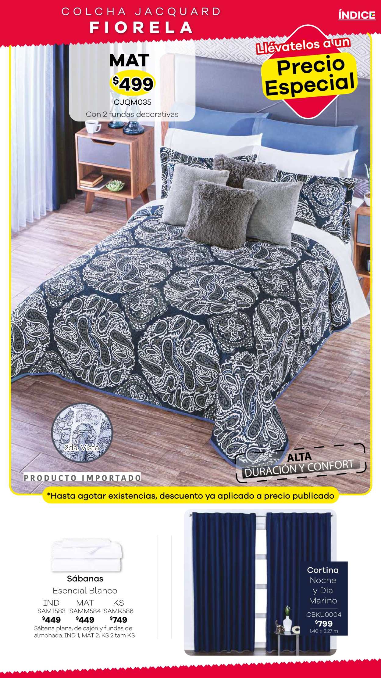 thumbnail - Folleto actual Colchas Concord - Ventas - colcha, cortina, sábana, funda de almohada. Página 276.
