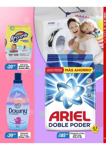 thumbnail - Gel limpiador, detergente, pastillas y suavizante