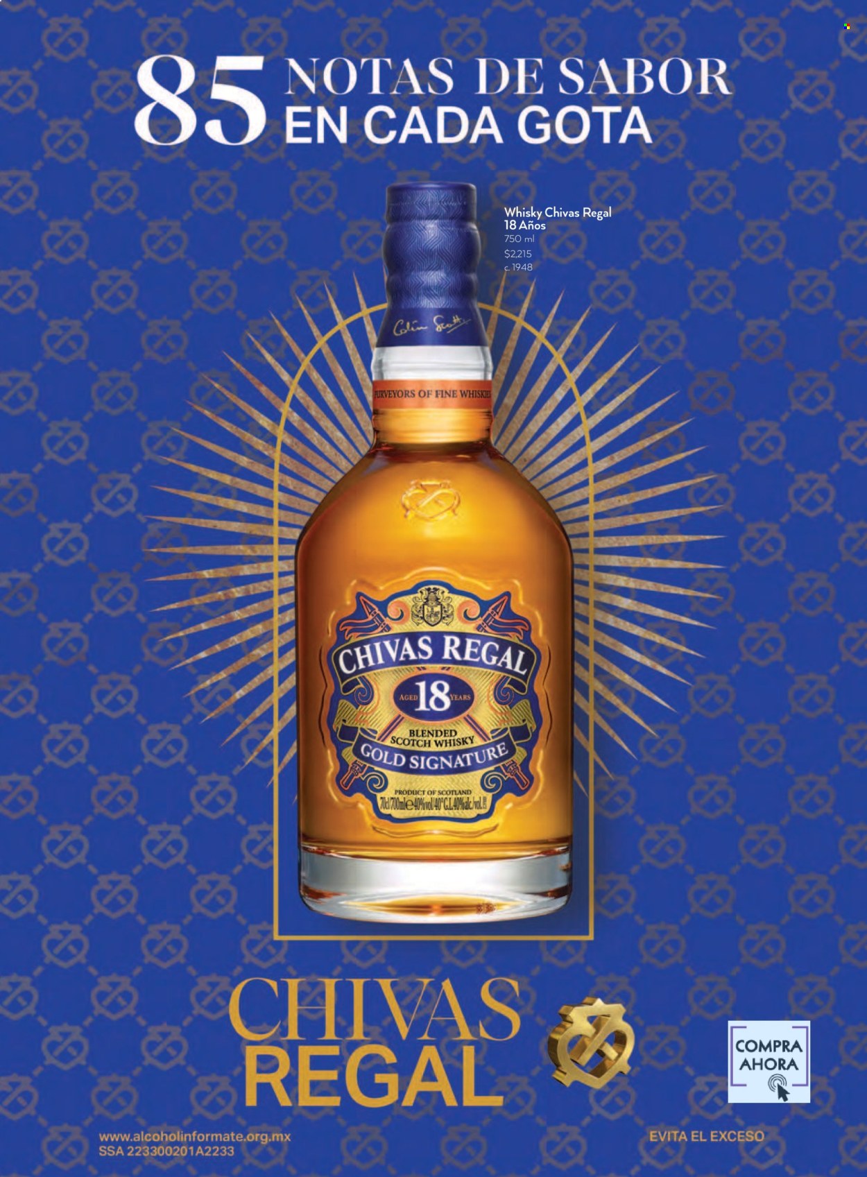 thumbnail - Folleto actual Bodegas Alianza - 1.4.2024 - 30.6.2024 - Ventas - bebida alcohólica, whisky, Scotch Whisky, Chivas Regal. Página 5.