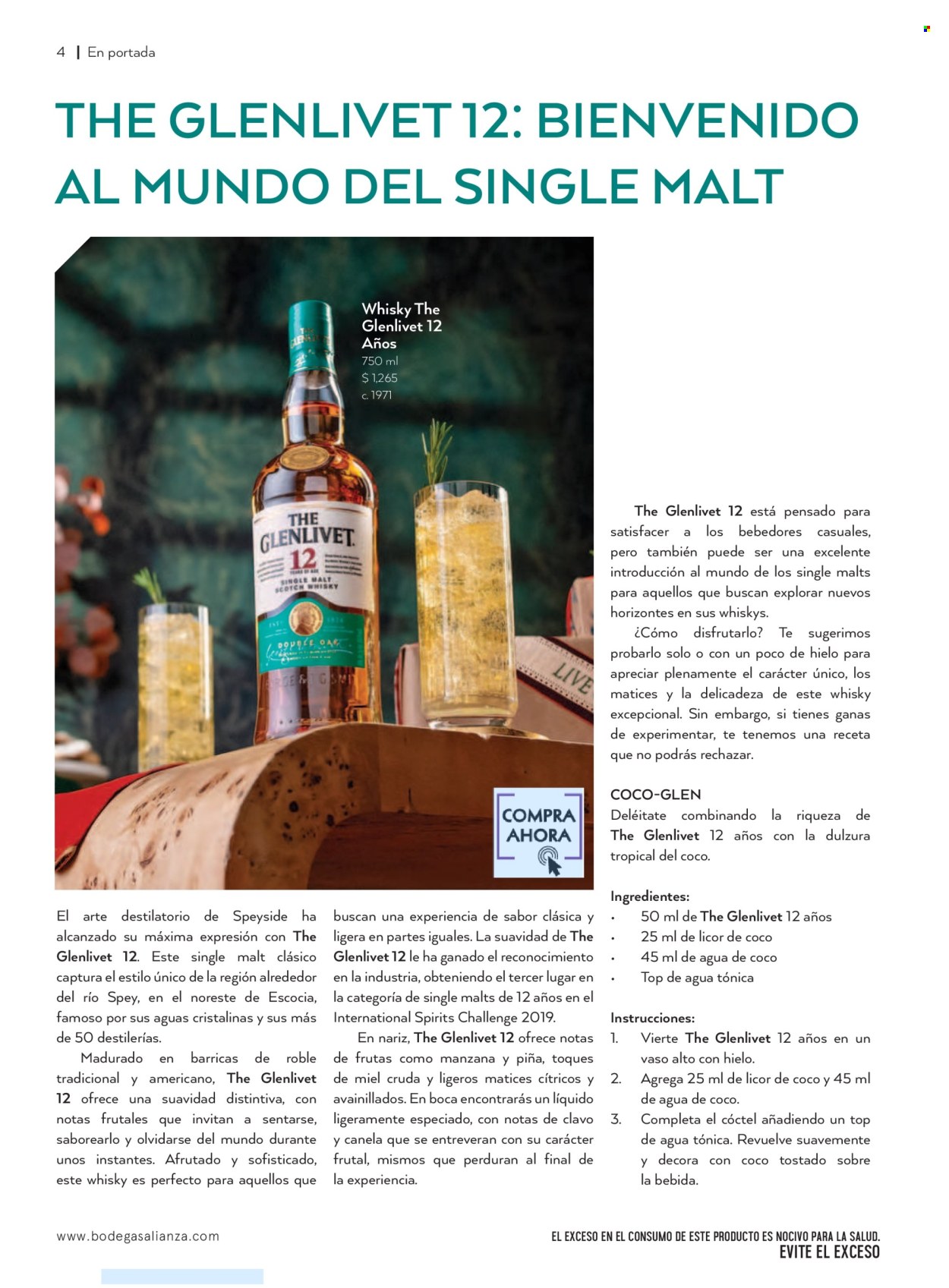 thumbnail - Folleto actual Bodegas Alianza - 1.4.2024 - 30.6.2024 - Ventas - bebida, whisky. Página 6.