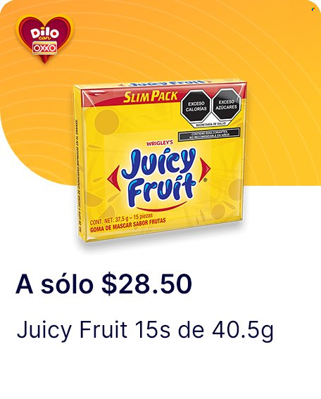 thumbnail - Folleto actual OXXO - 18.4.2024 - 15.5.2024 - Ventas - Juicy Fruit. Página 57.