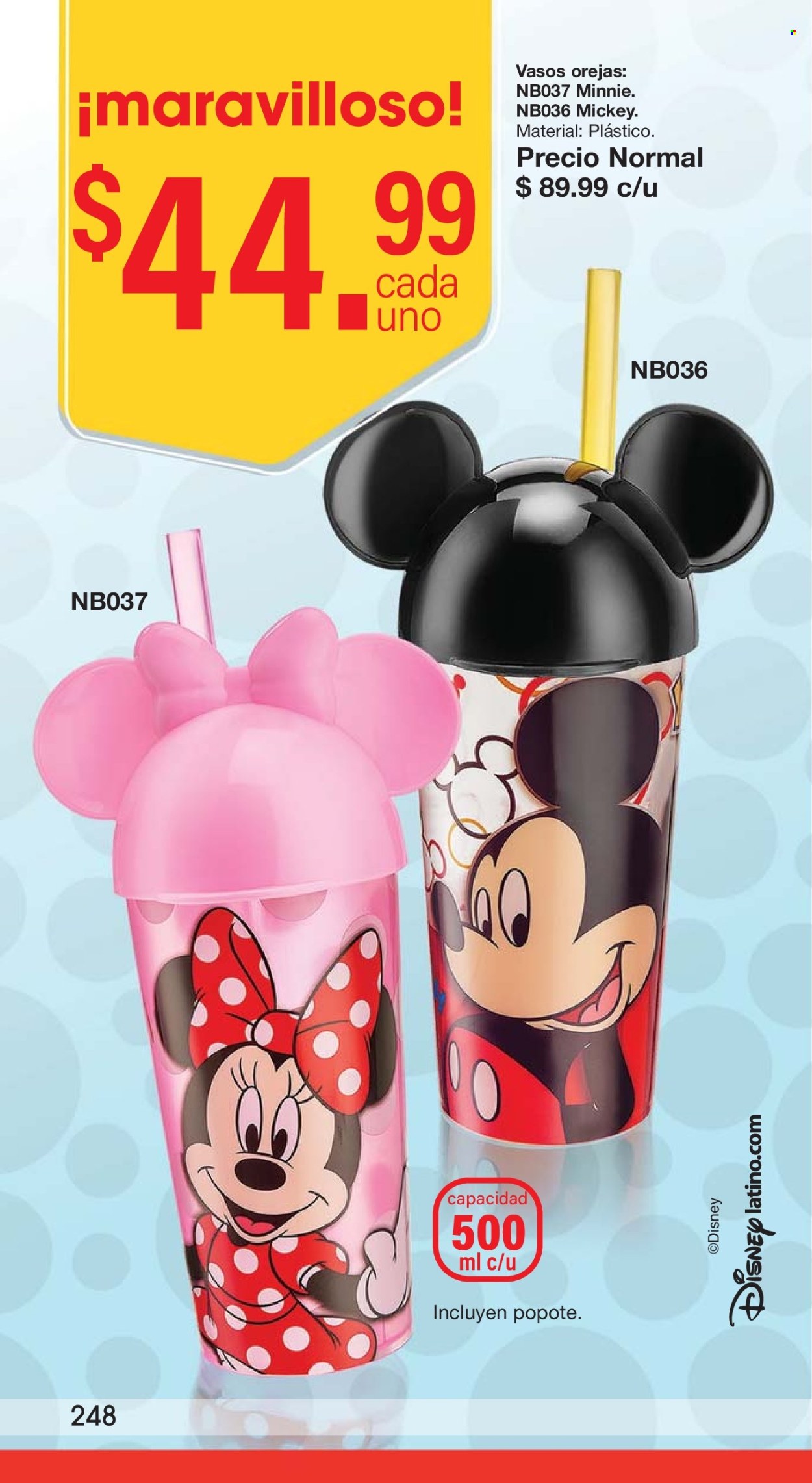 thumbnail - Folleto actual Arabela - 17.4.2024 - 16.5.2024 - Ventas - Mickey Mouse, vaso, Minnie, Disney. Página 220.