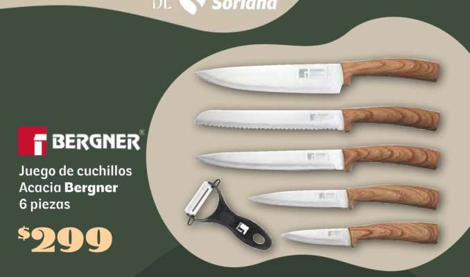 Juego de cuchillos Acacia Bergner