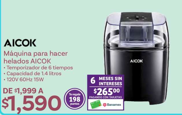 Máquina para hacer helados AICOK