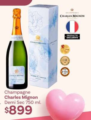 Champagne Charles Mignon Demi Sec 750 ml