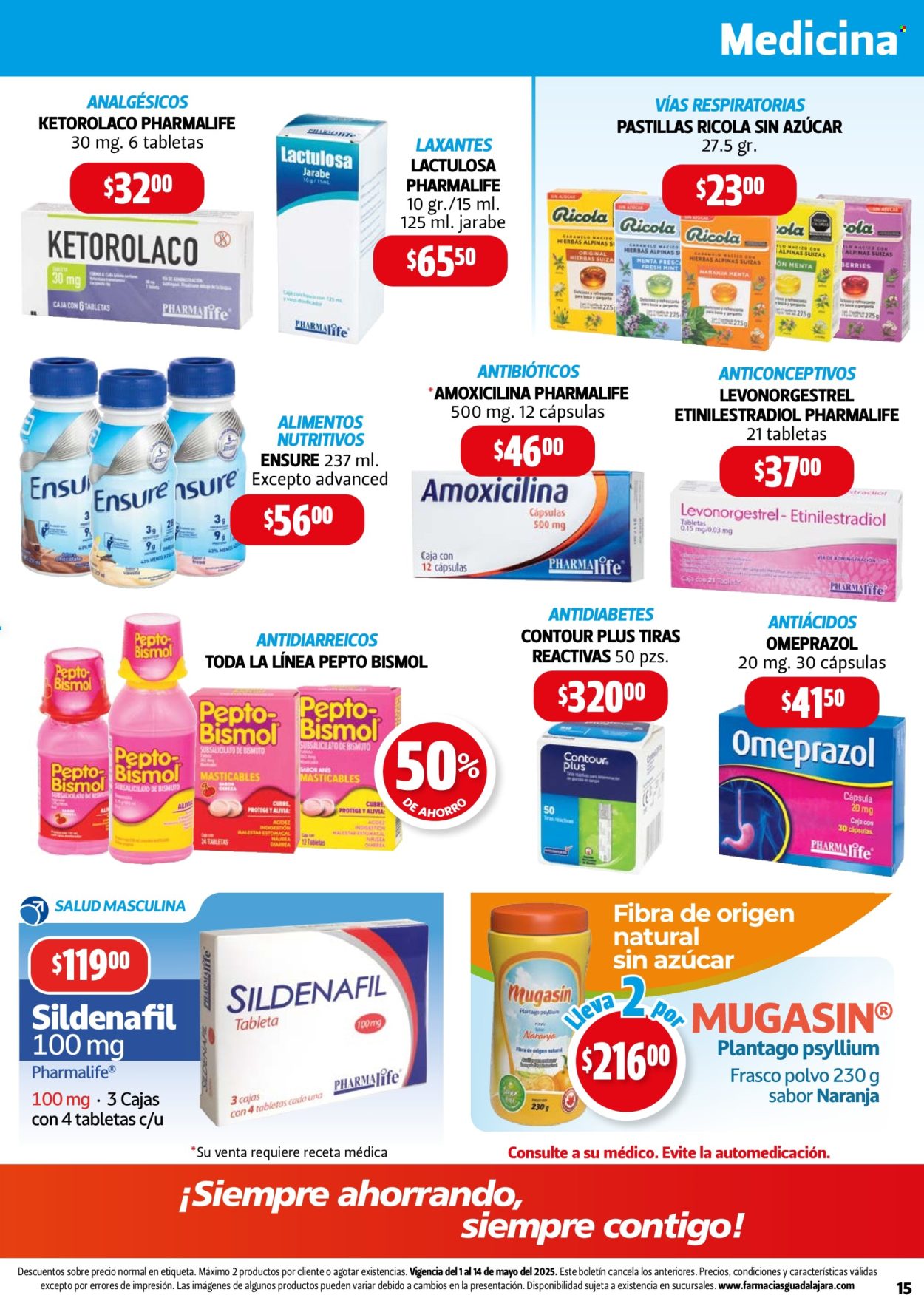 Catálogo Farmacias Guadalajara - 1.5.2025 - 14.5.2025. Página 1