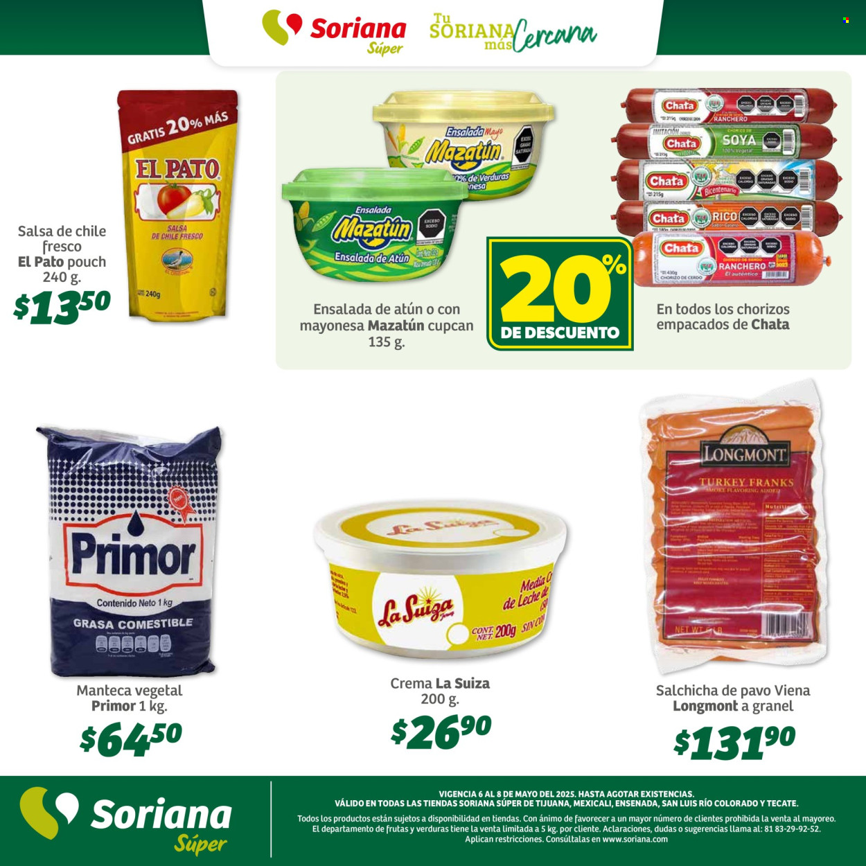 Catálogo Soriana Súper - 6.5.2025 - 8.5.2025. Página 1