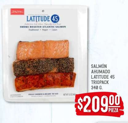 Salmón Ahumado Latitude 45 Triopack 340 g