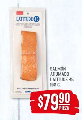 Salmón Ahumado Latitude 45 100 g