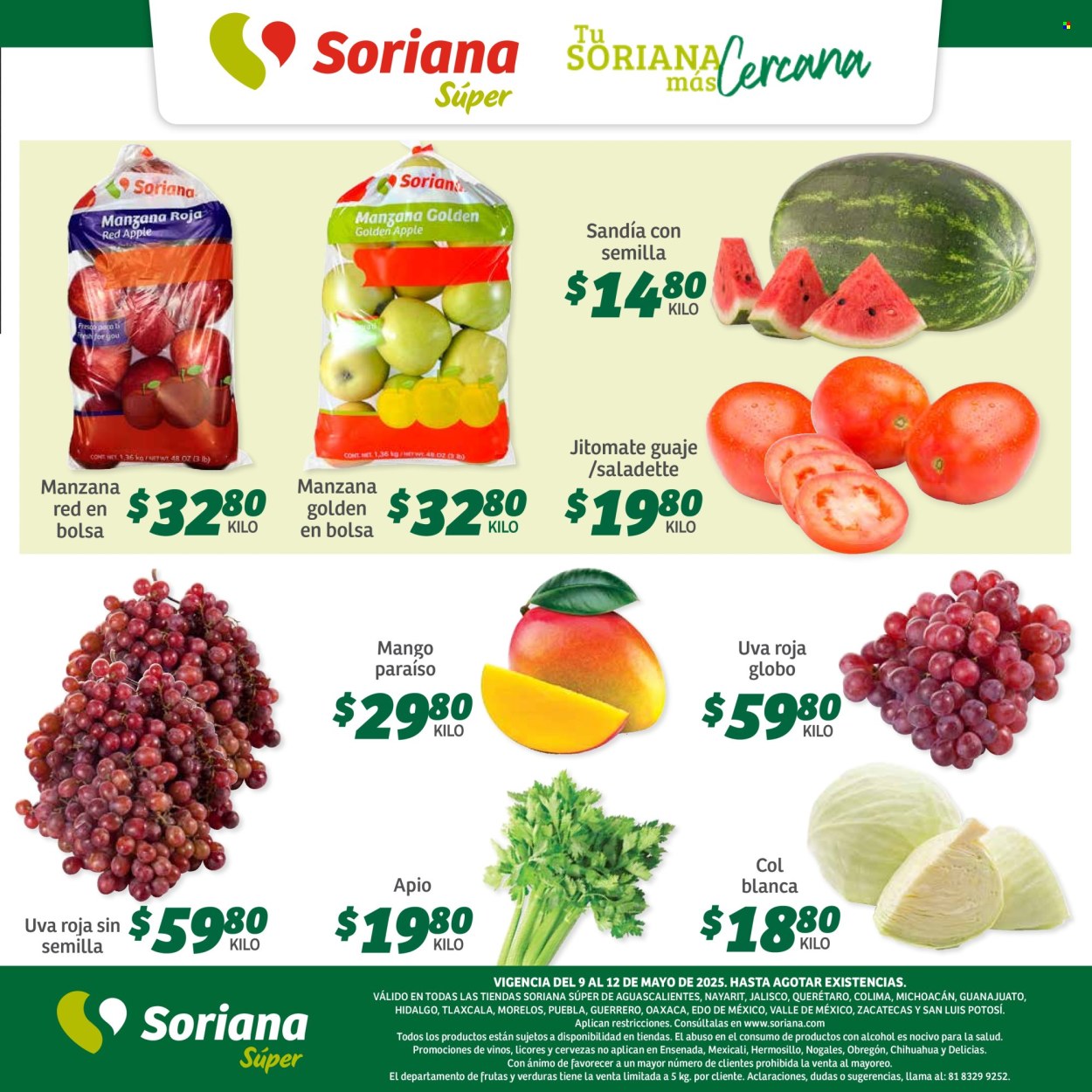 Catálogo Soriana Súper - 9.5.2025 - 12.5.2025. Página 1