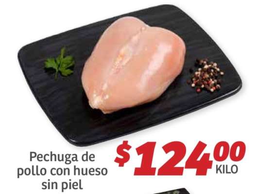 Pechuga de pollo con hueso sin piel