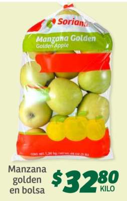 Manzana Golden en Bolsa