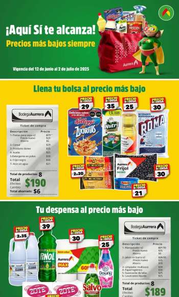 Folleto actual Bodega Aurrerá - 12.6.2025 - 2.7.2025.