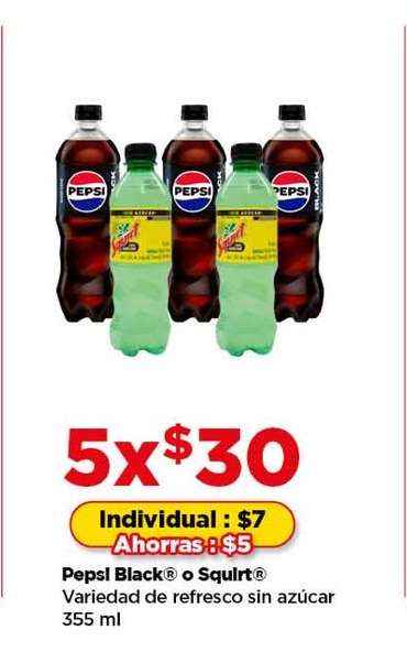 Pepsi Black® o Squirt®